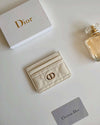 Latte Supple Dior Card Holder