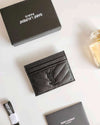 Black YSL Monogram Card Holder