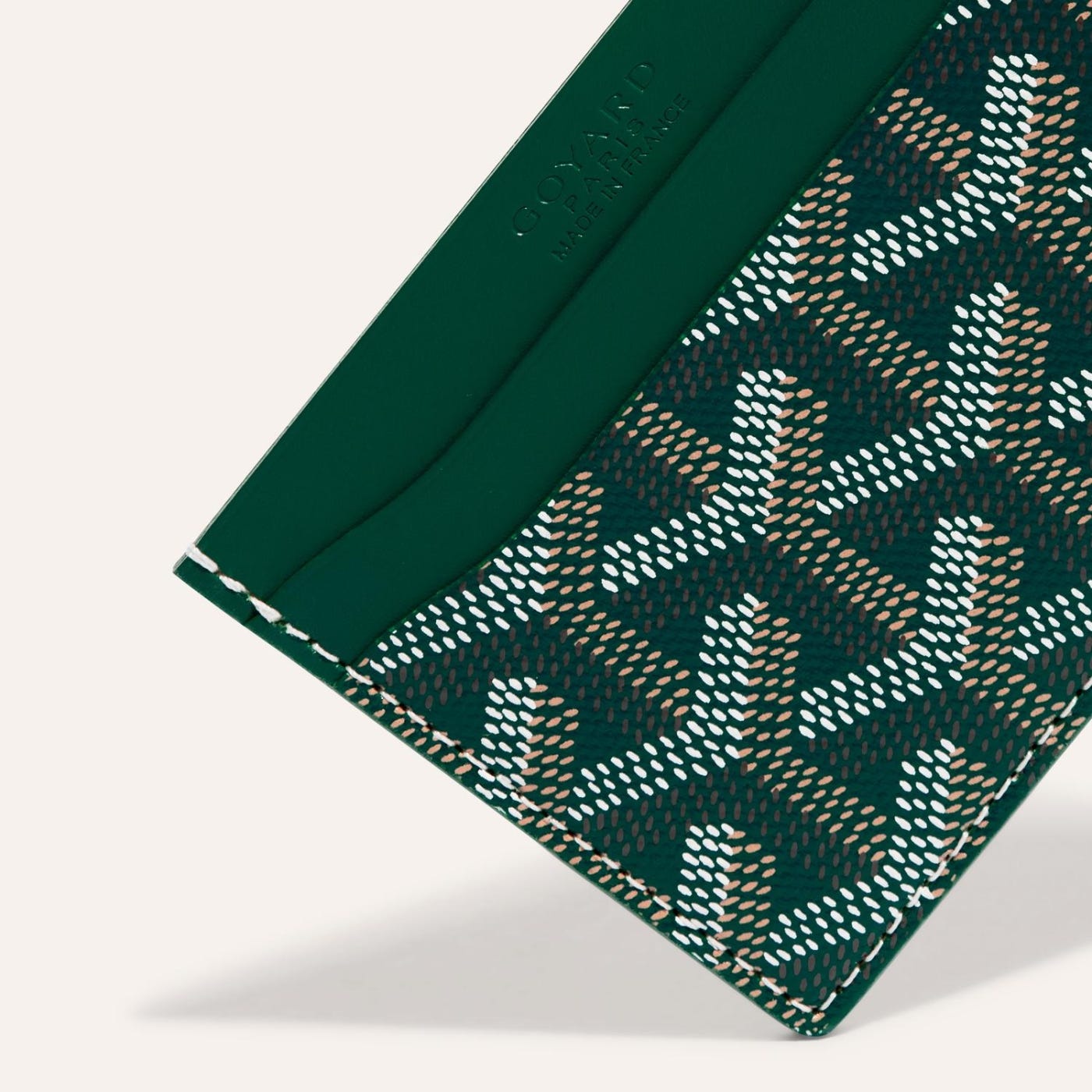 Green Goyard Saint-Sulpice Card Holder